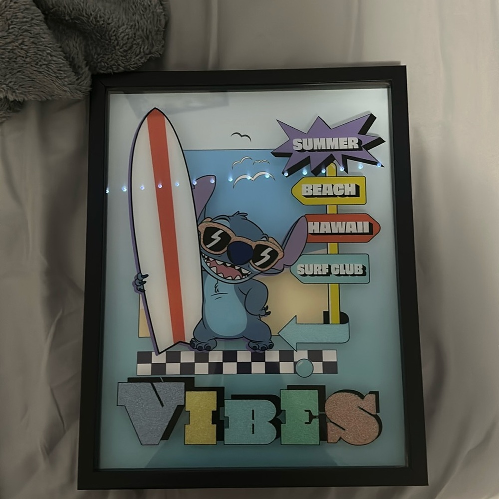 Stitch wall hanger